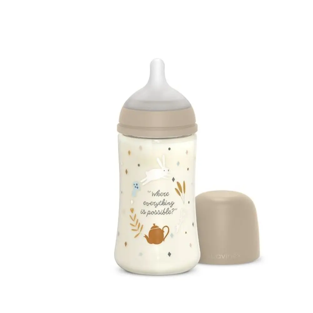 Suavinex Kojenecká láhev WONDERLAND 270ml FYZIOL PRŮTOK M -