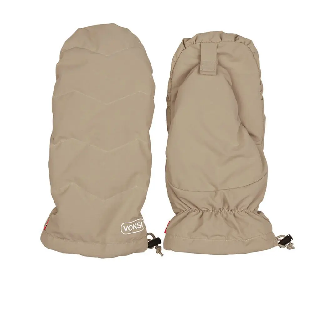 Voksi rukavice na kočárek dark sand light grey