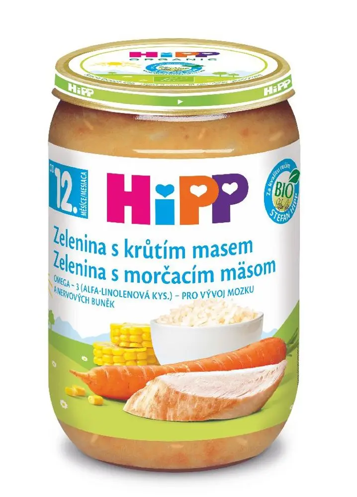 HiPP BIO Zelenina s krůtím masem