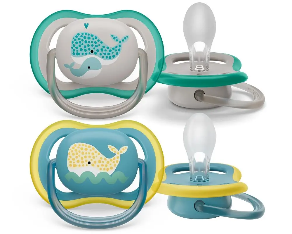 Avent SCF349/24 dudlík ultra air 18+ velryby 2 ks