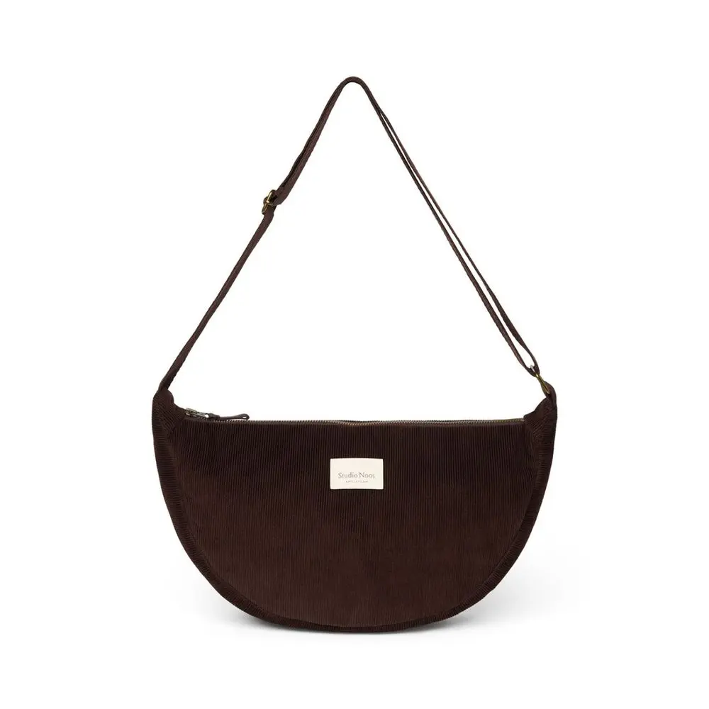Studio Noos RIB puffy Adult FANNY kabelka Dark Brown