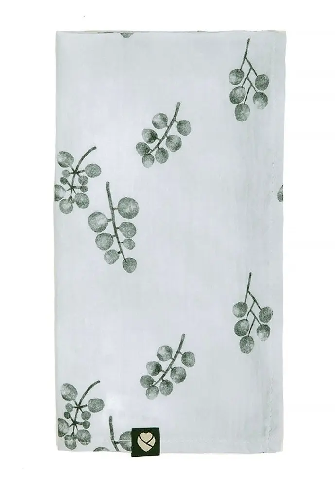 Emitex Mušelínová plena Grey Blooms