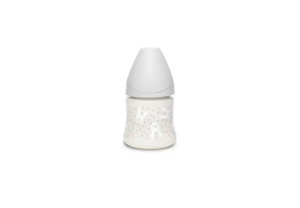 Suavinex Premium láhev 150 ml pomalý průtok Králík - šedá