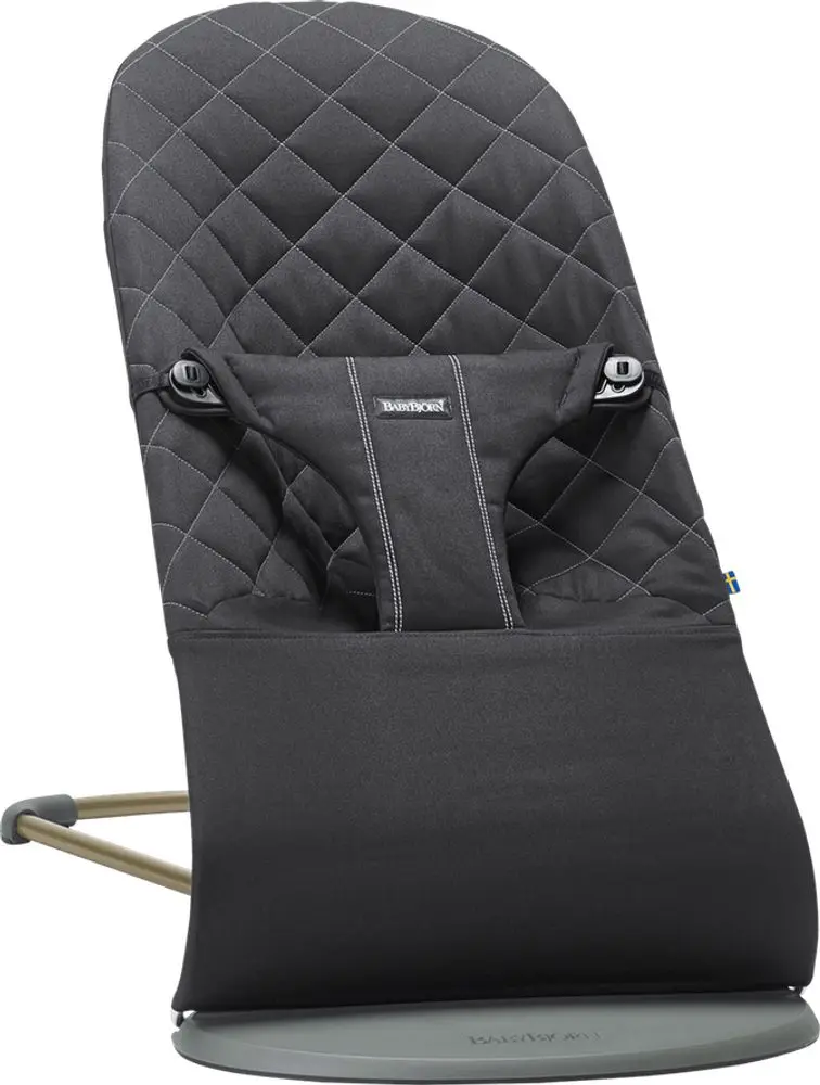 BABYBJORN Lehátko BabyBjörn Bouncer Bliss Black Woven