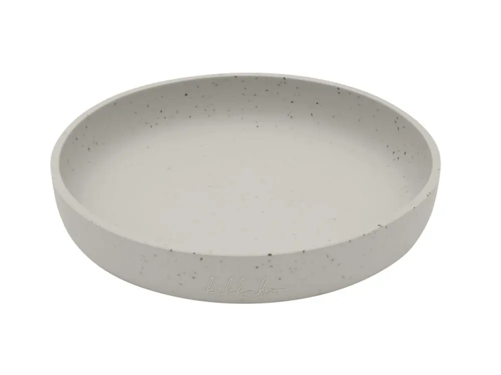 KikkaBoo Talíř Platinum Silicone Sand