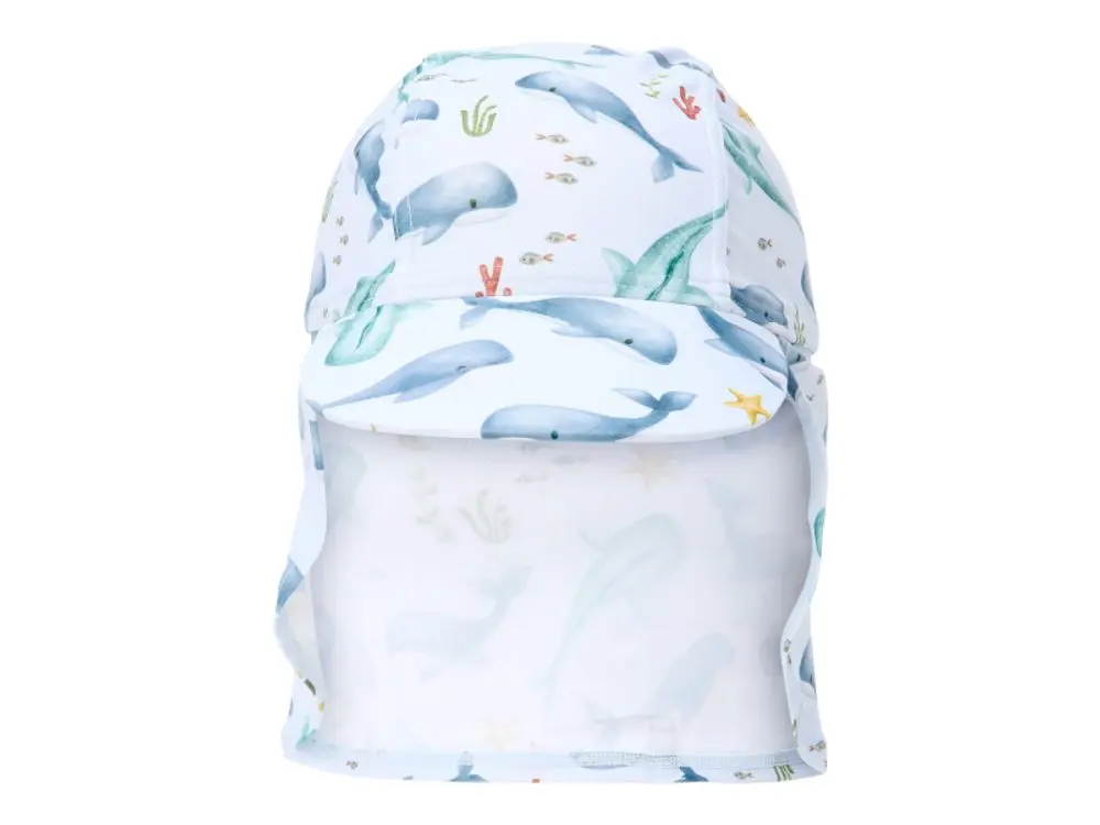 Little Dutch Plážová kšiltovka s ochranou krku Ocean Multicolor vel. 3