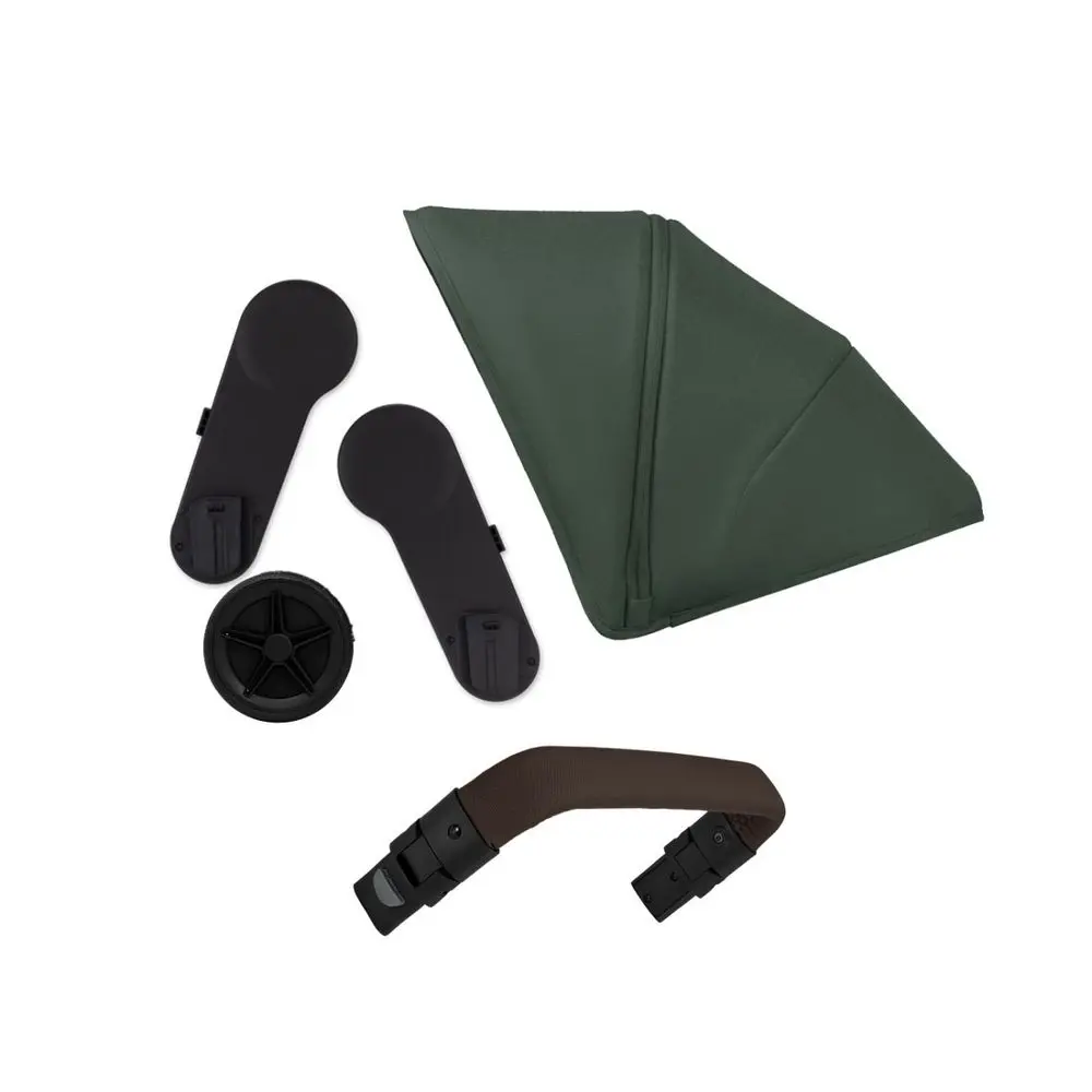 Joolz Geo⁵/3 DUO komplet | Forest green l madlo Dark brown carbon
