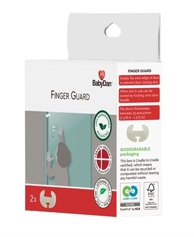 BabyDan ochrana proti přiskřípnutí prstů Finger Guard 2ks BIO