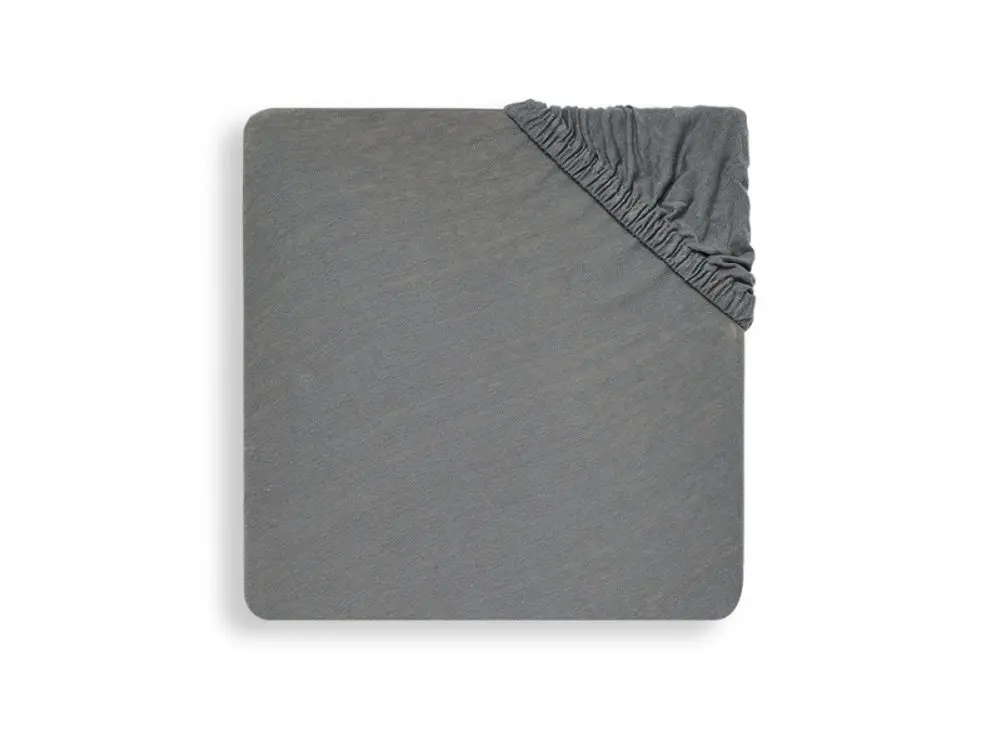 Jollein Prostěradlo napínací 40/50 x 80/90 cm Storm Grey