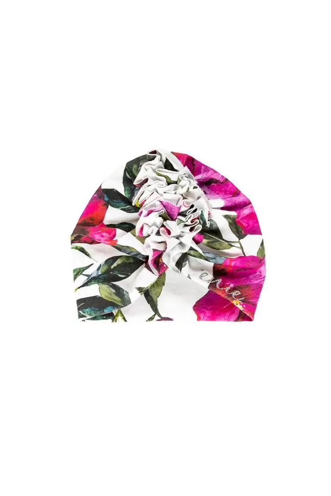 enie baby Turban - dětská čepice 3-6m Flowers
