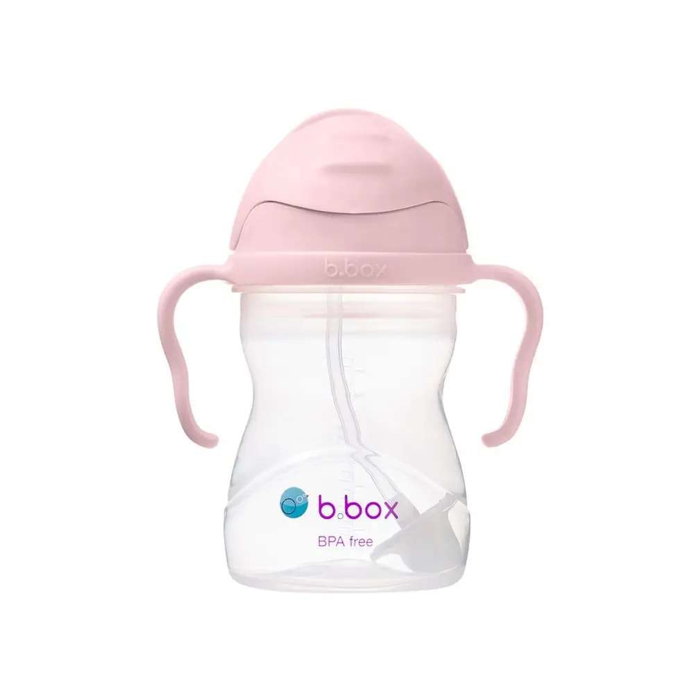 b.box Hrneček s brčkem 240 ml - GELATO blush