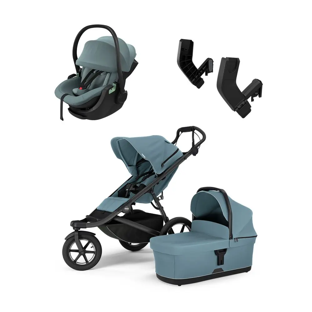 THULE Urban Glide 3 + korba + adaptéry + autosedačka Maple