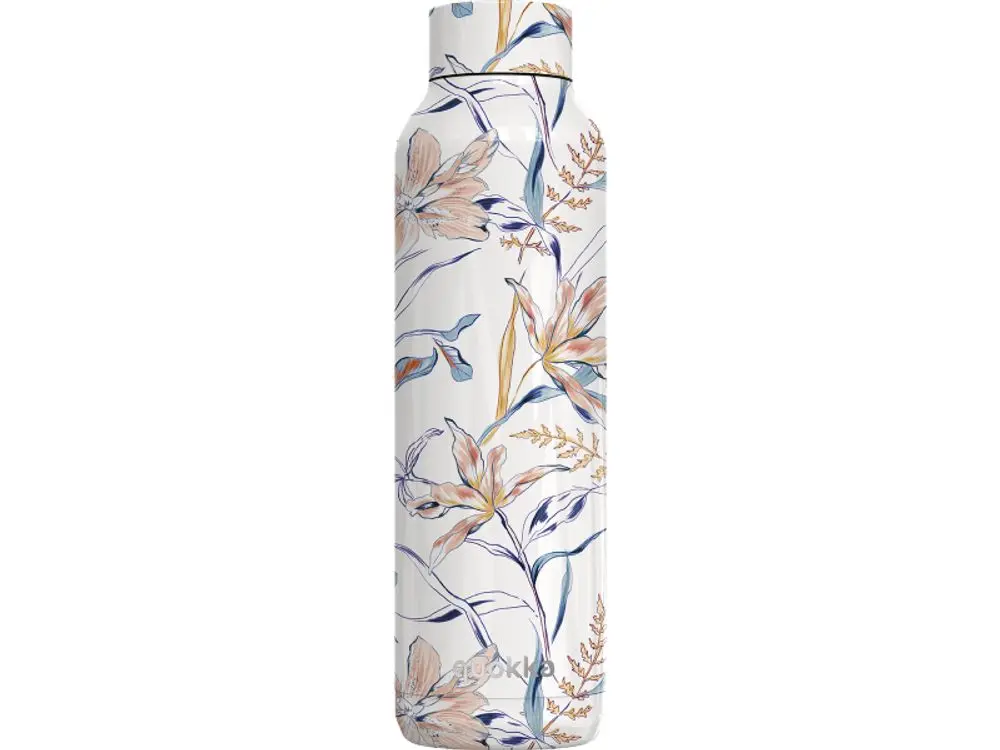 Quokka Nerezová termoláhev Solid Vintage Floral 630 ml