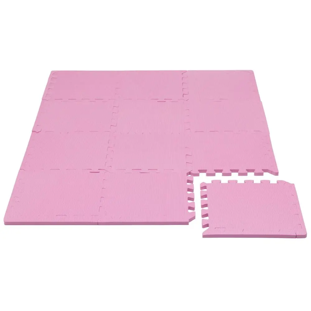Rialto Baby Hrací podložka puzzle s okrajem Pink 92x122 cm
