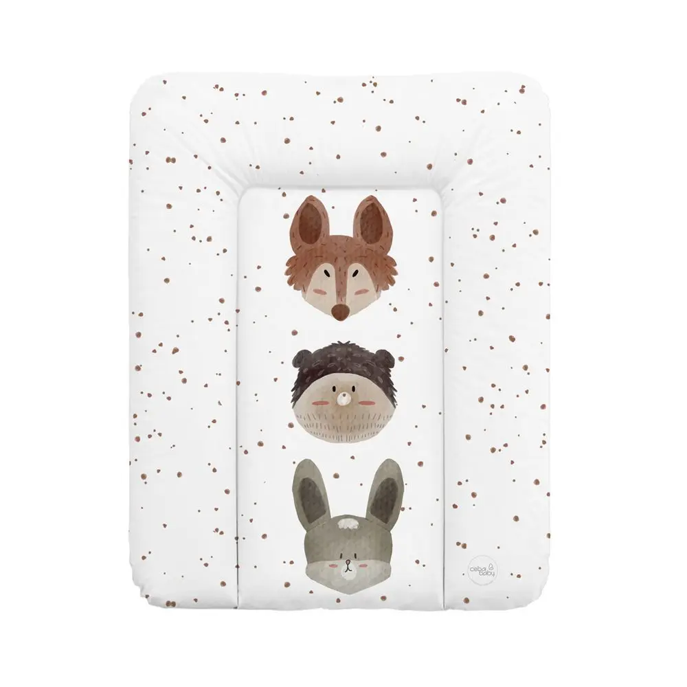 CEBA BABY Podložka přebalovací měkká malá (50x70) Basic Cute Animals