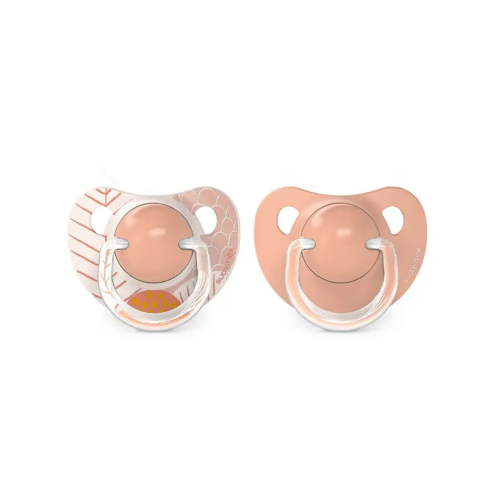 Suavinex Dudlík anatomický silikon +18 m 2 ks Dreams - DUDLÍK ANATOMICKÝ SILIKON +18M 2KS DREAMS - růžový