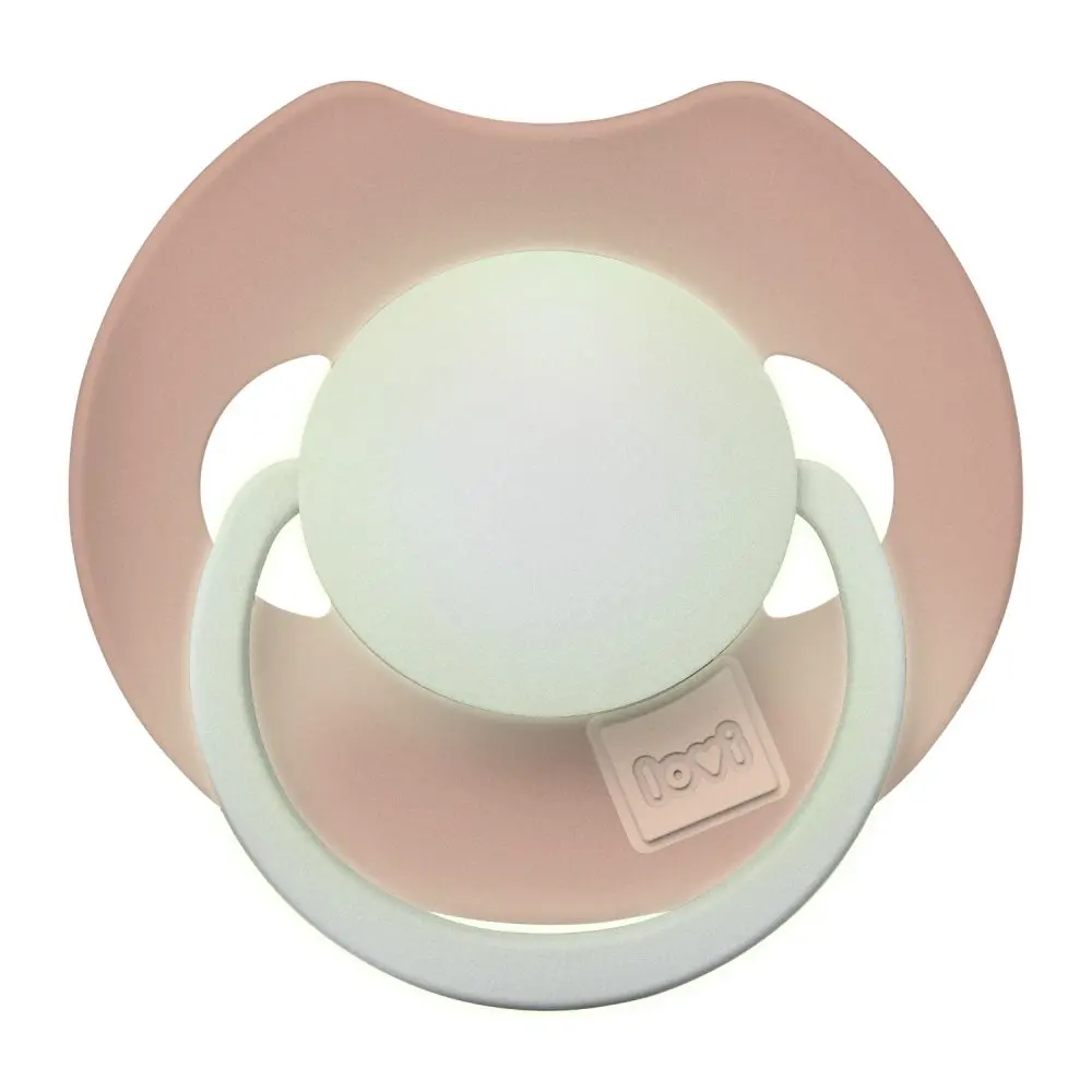 LOVI Dudlík svítící silikonový dynamický Prime 0-6m 1ks Blush
