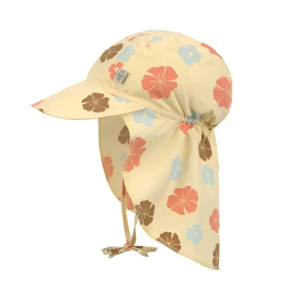 Lässig Splash Sun Protection Flap Hat flowers vanilla 19-36 mo.