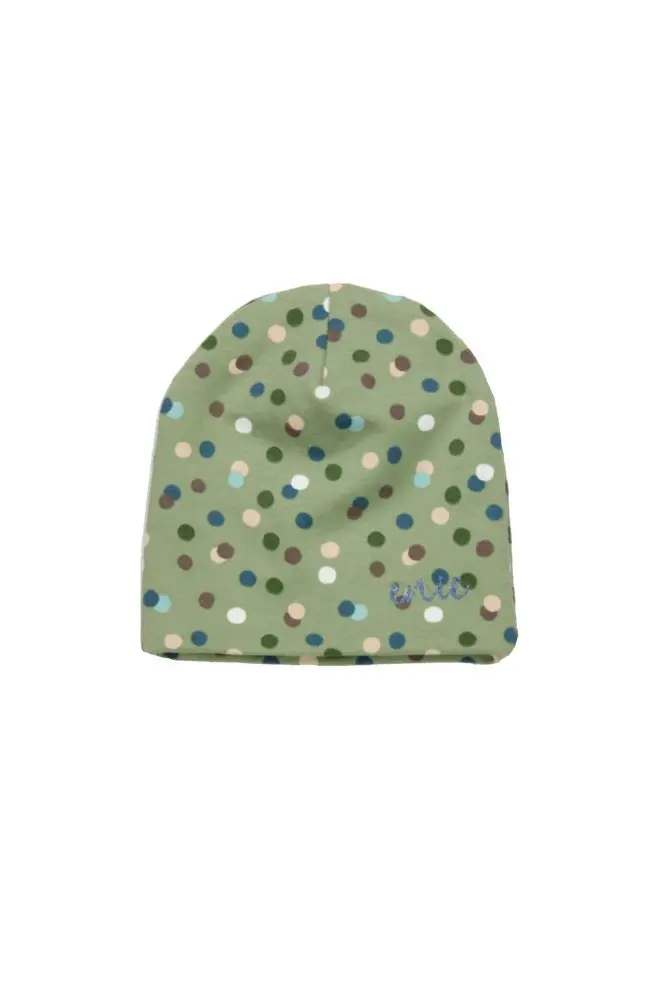 enie baby Dětská čepice 3-6m Dots olive
