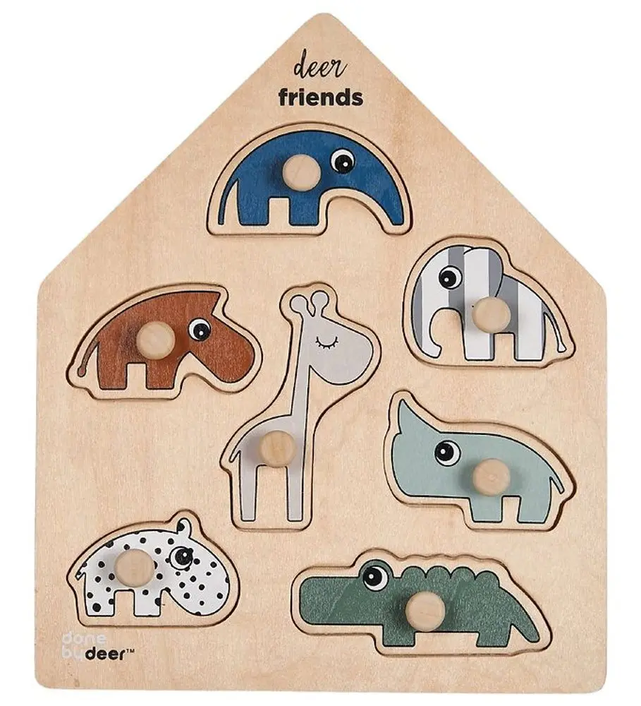 Done by Deer Dřevěné puzzle - DEER FRIENDS 2