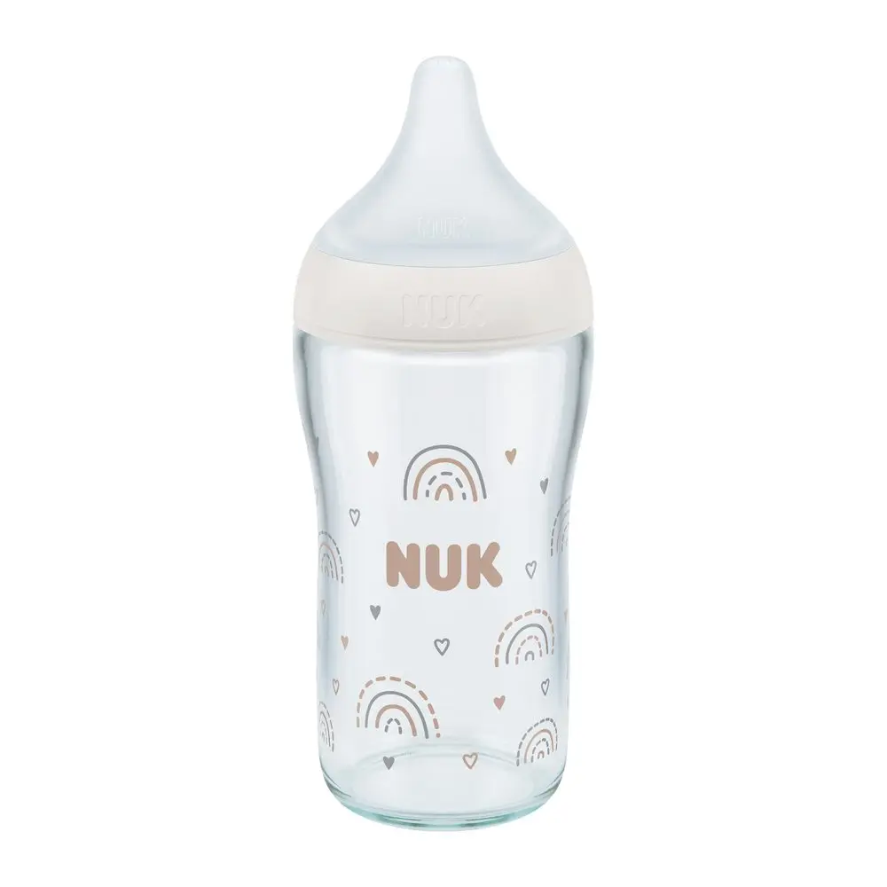 NUK Perfect Match láhev sklo s kontrolou teploty 230 ml