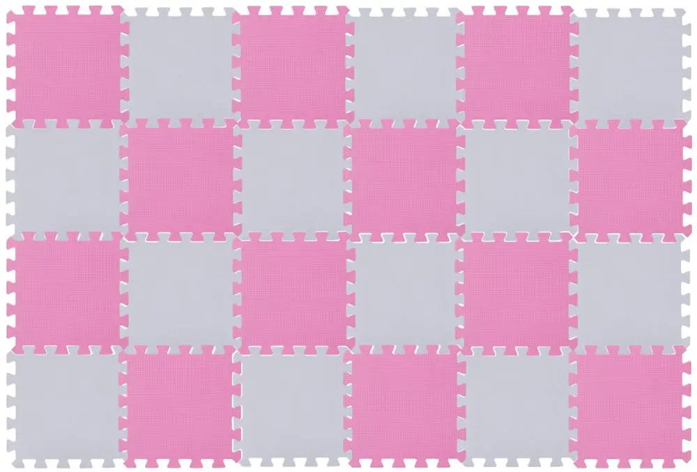 Rialto Baby Hrací podložka puzzle Pink Light Gray 180x120cm