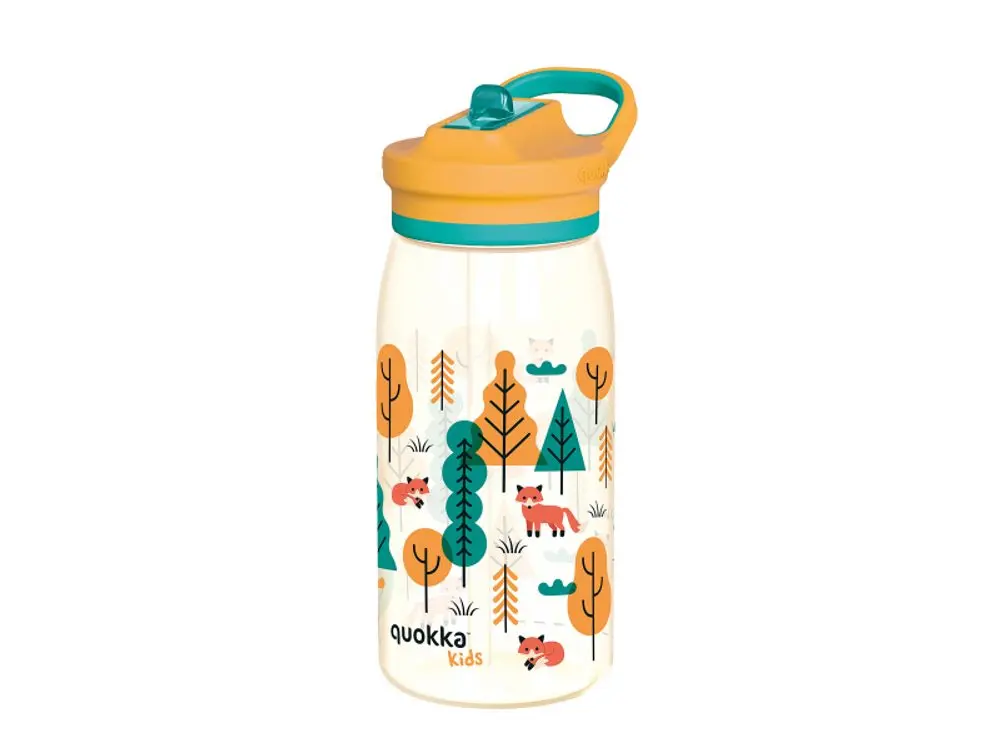 Quokka Plastová láhev s pítkem Glow Kids Forest 580 ml