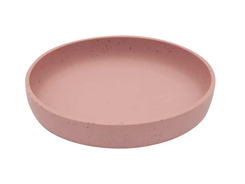 KikkaBoo Talíř Platinum Silicone Blush