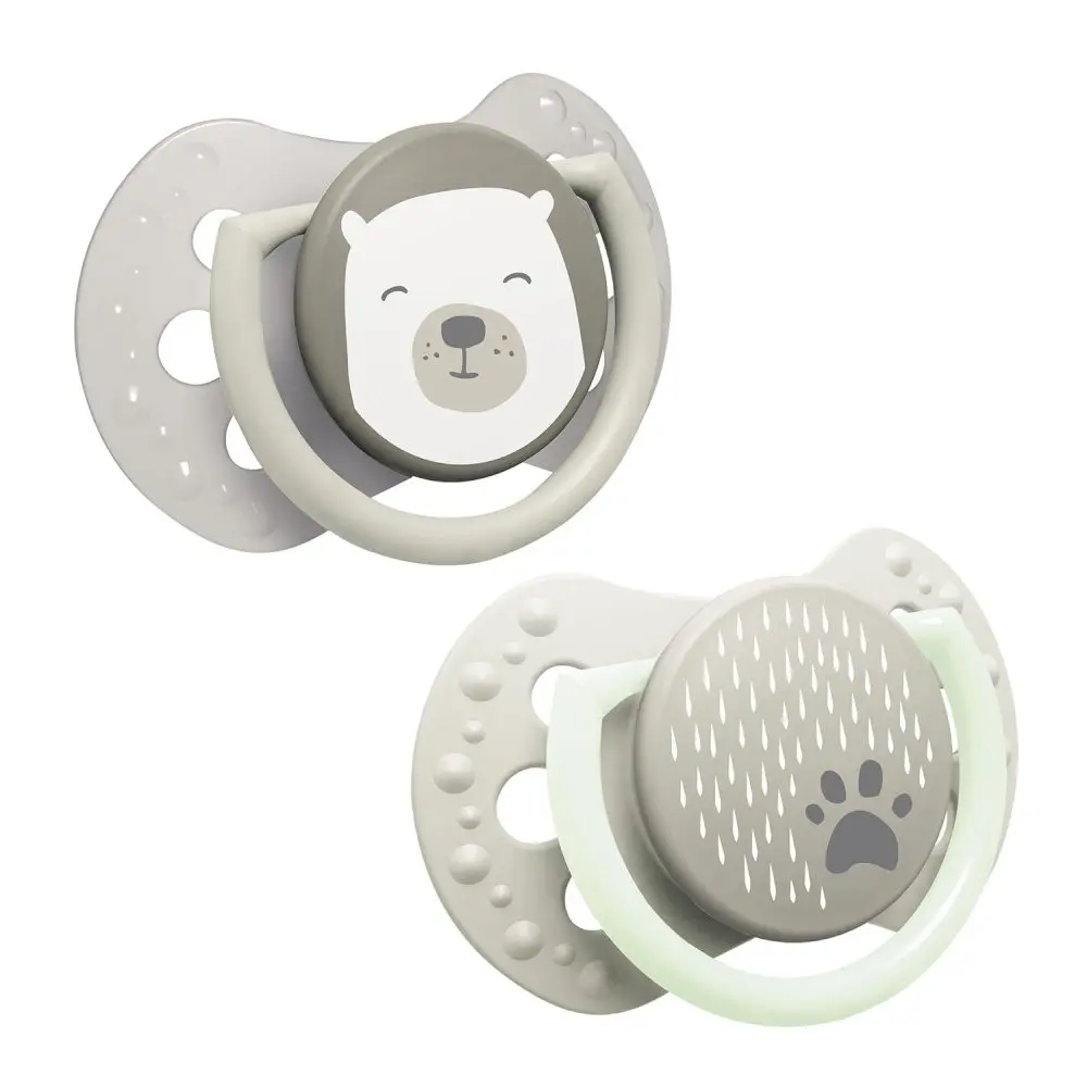 LOVI Dudlík silikonový dynamický 0-2m BUDDY BEAR 2ks
