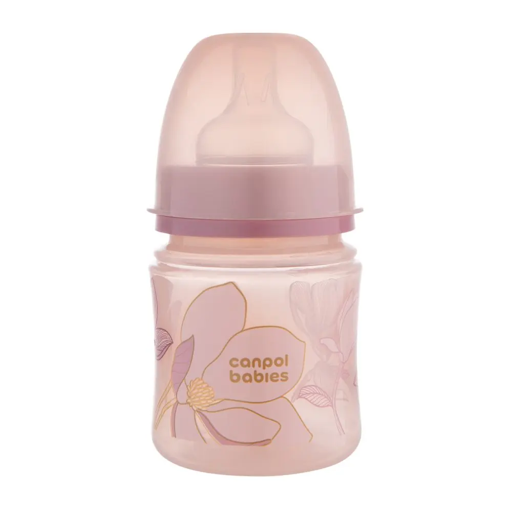 Canpol babies Antikoliková lahev EasyStart GOLD 120ml růžová