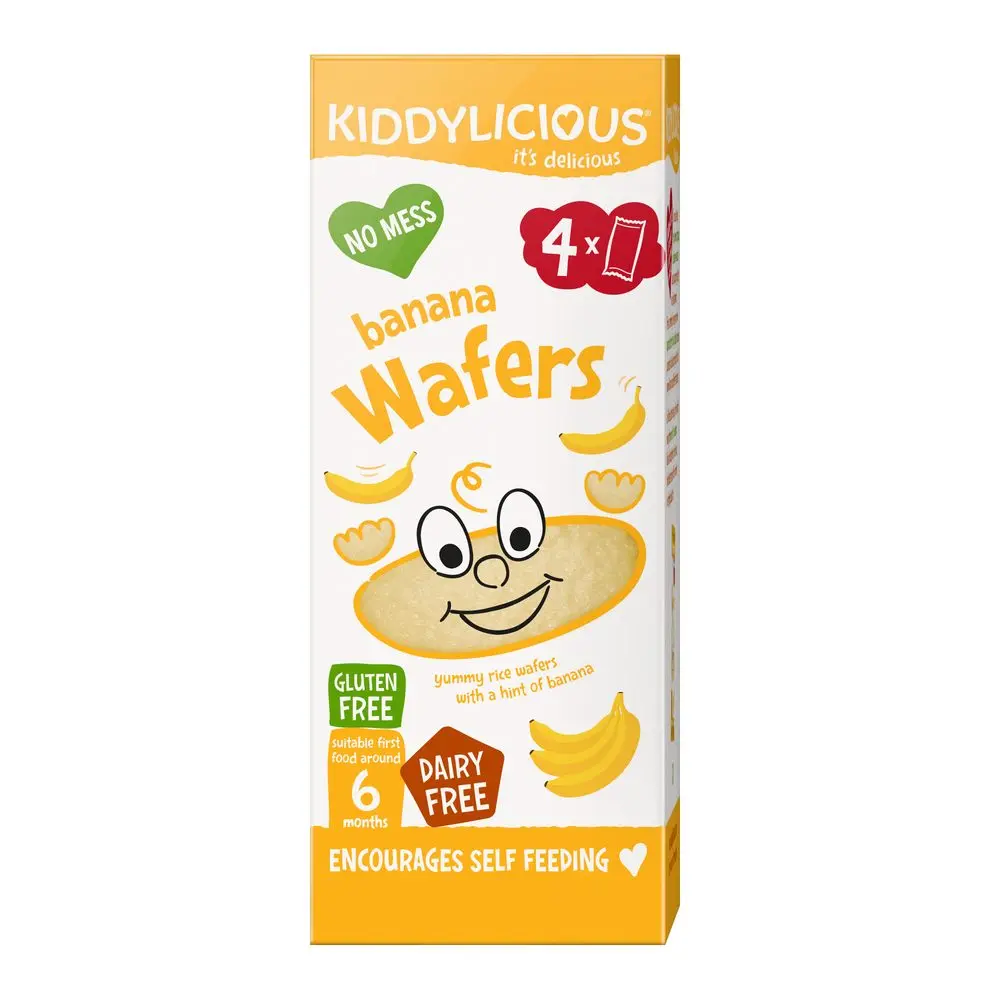 Kiddylicious Oplatky banánové mini 16 g