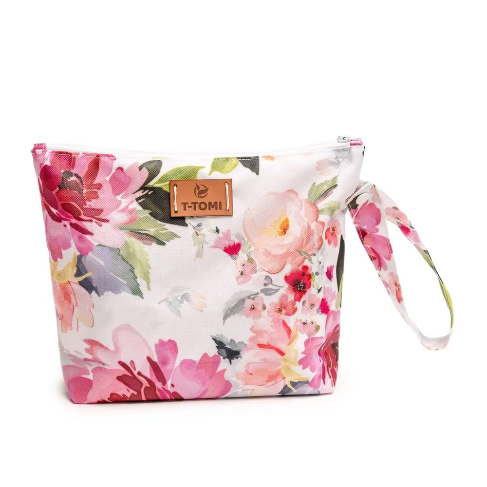 T-Tomi Big Baggie - Watercolor flowers