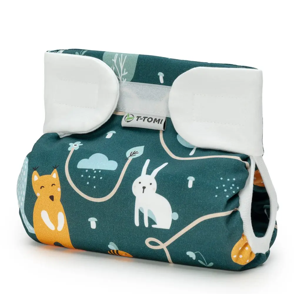 T-TOMI Ortopedické abdukční kalhotky - suchý zip Animal friends (3-6kg)
