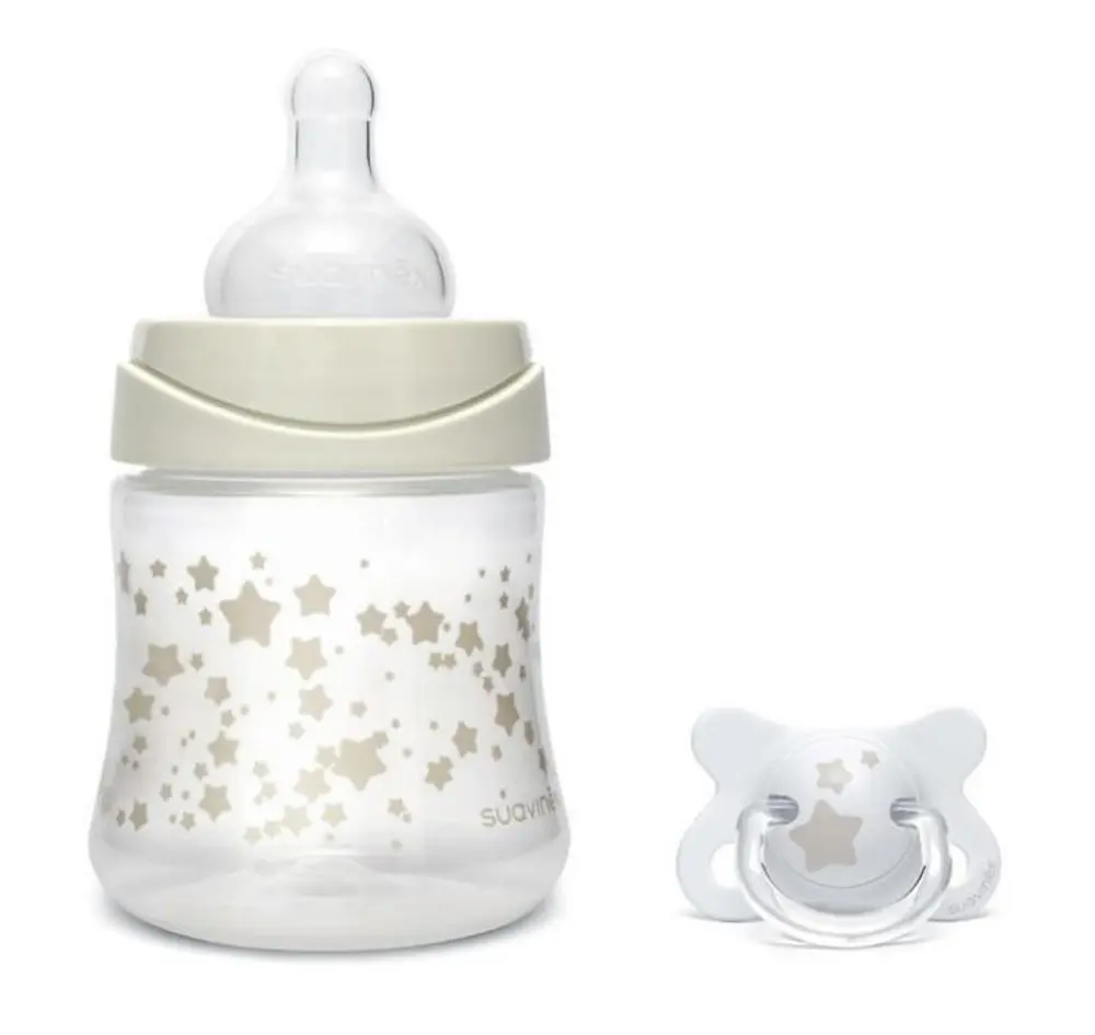 Suavinéx SET Láhev 150 ml + Dudlík fyziologický FUSION 2-4 m