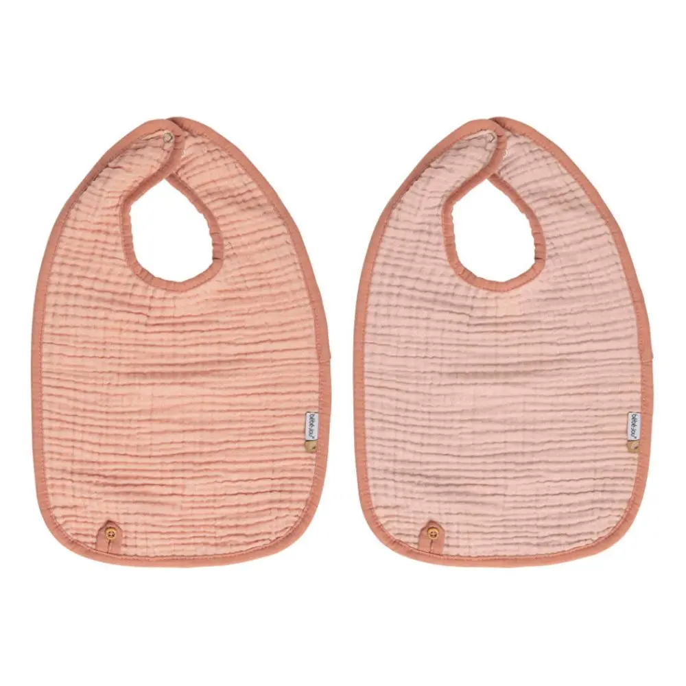 Bebe-Jou Bryndáčky Pure Cotton Pink 2ks