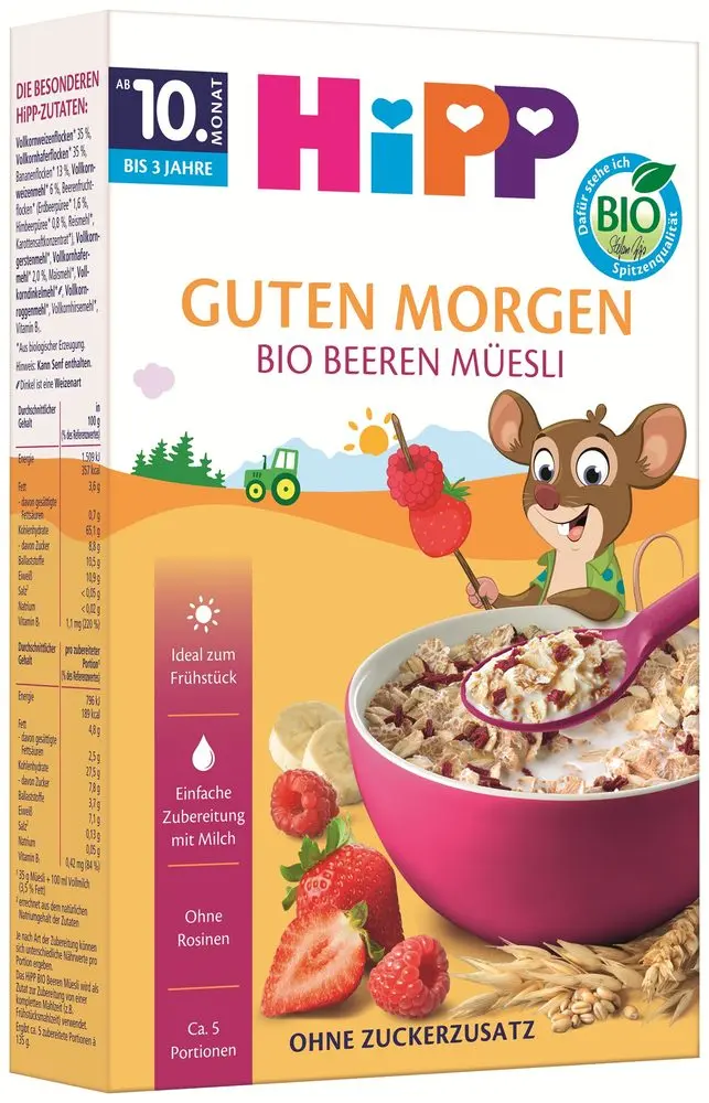 HiPP BIO Müsli s ovocem ze zahrádky 200 g