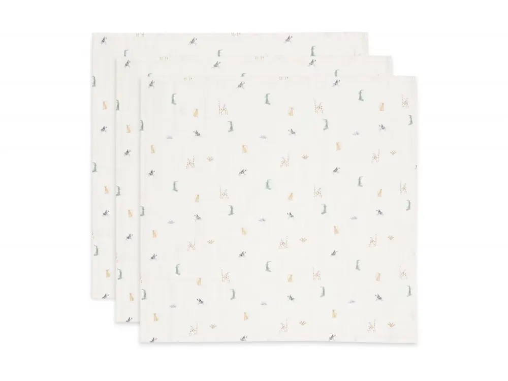 Jollein Pleny 3 ks 70x70 cm Jungle Jambo