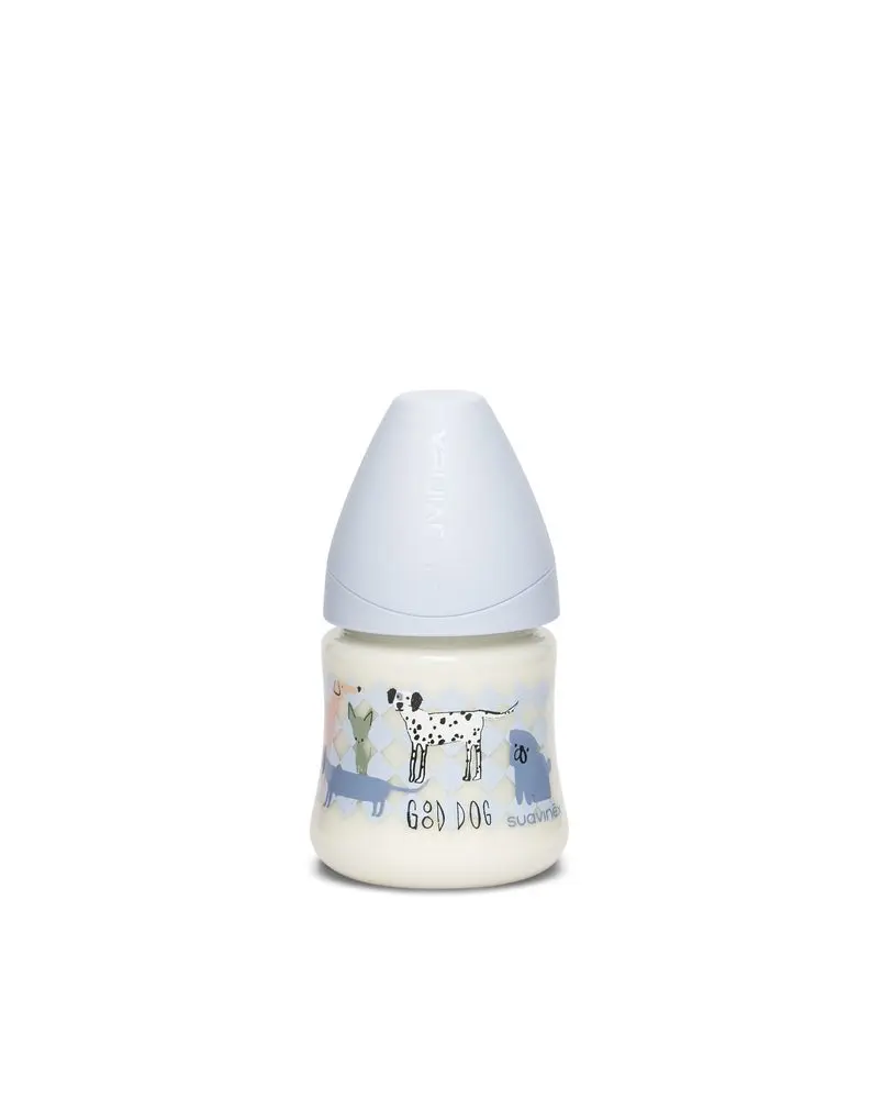 LÁHEV Kulatá savička LATEX 150 ml - MODRÝ PES