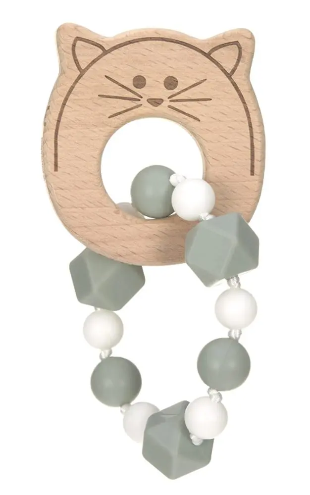 Lässig Teether Bracelet Wood/Silicone - Little Chums