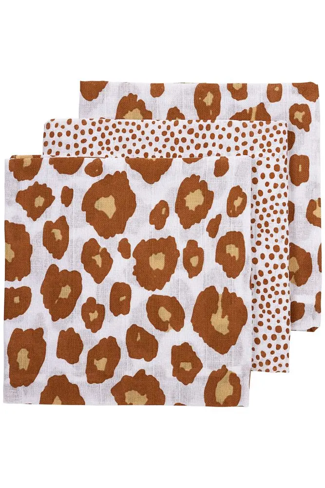 Meyco Plenky 3-balení Panter-Cheetah camel