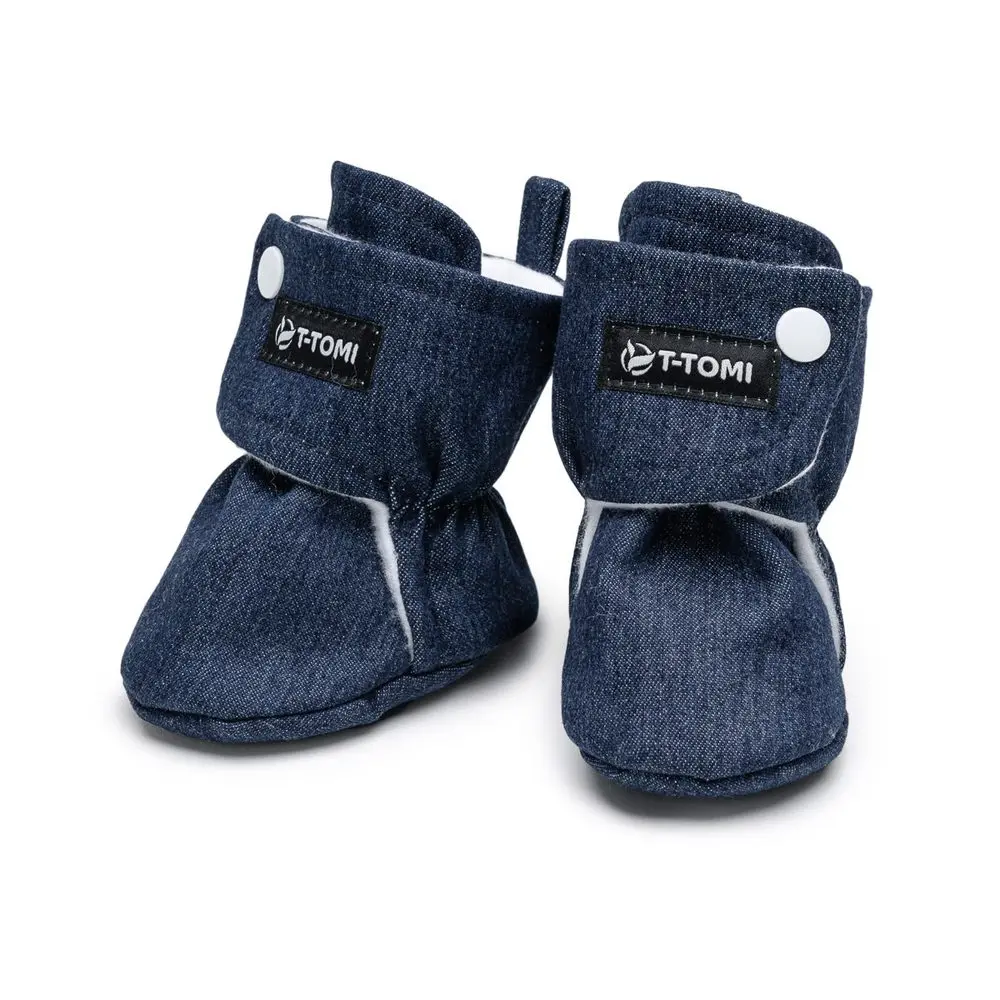 T-Tomi Capáčky DENIM - Navy (0-3 měsíce)