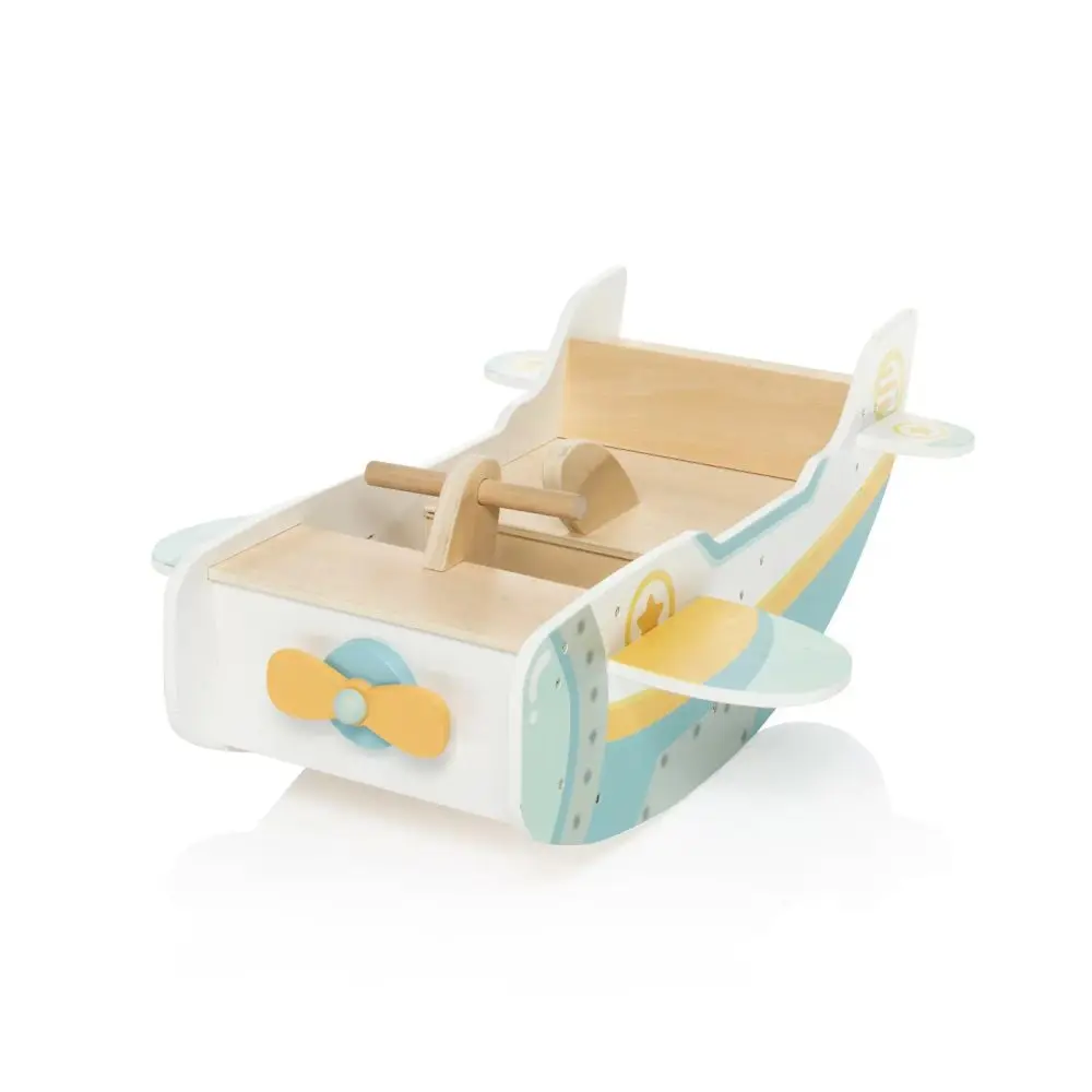 ZOPA Dřevěná montessori houpačka letadlo - Wood