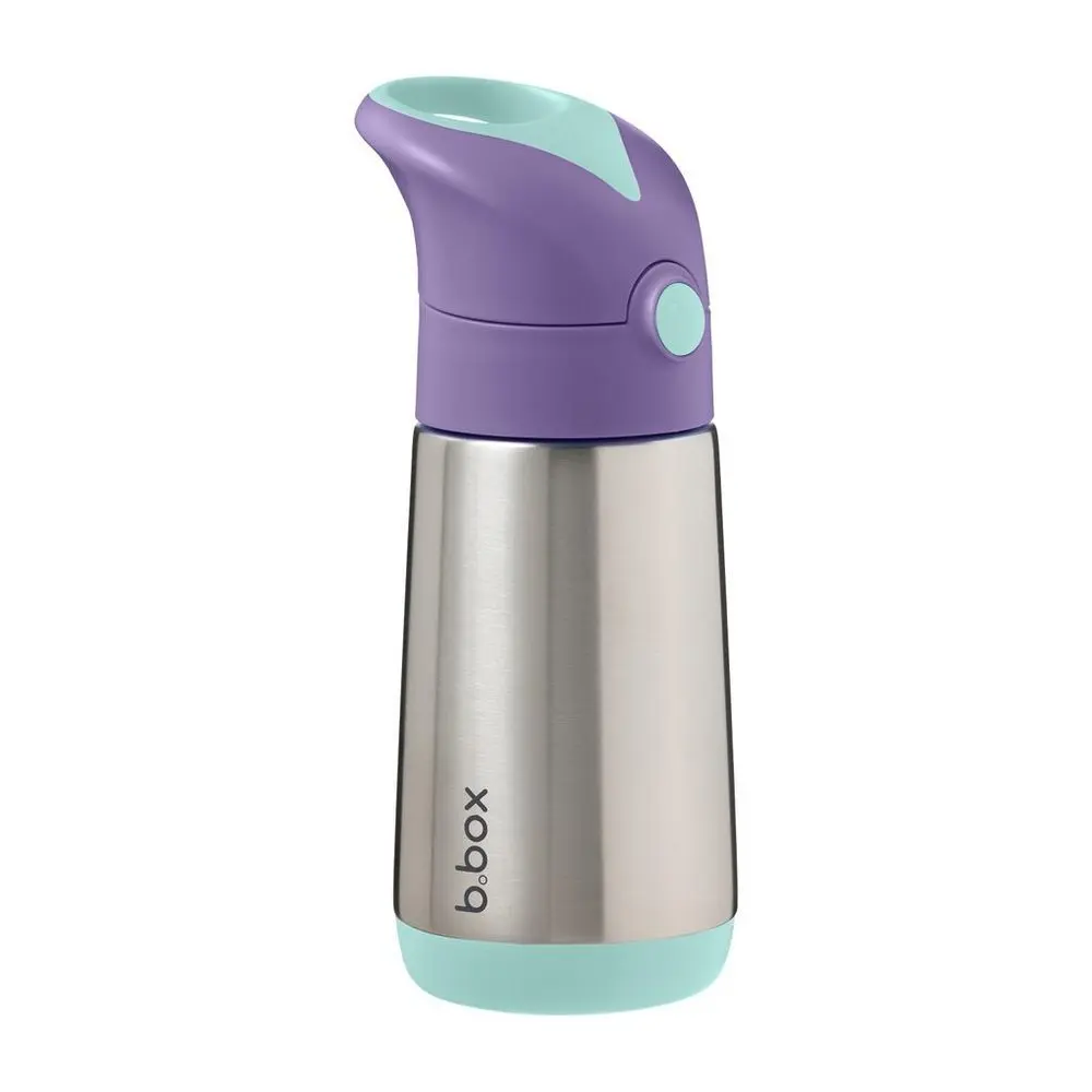 b.box Termoska na pití s brčkem lilac pop 350ml