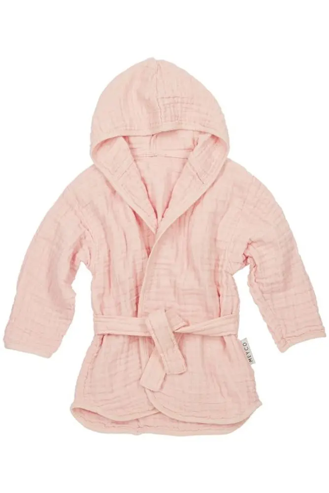 Meyco Mušelínový župánek 98/104 - Soft pink
