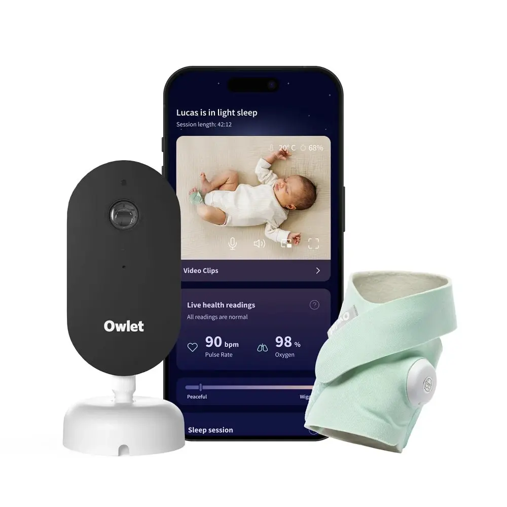 Owlet Dream Duo™ (3. generace) – Chytrá ponožka se zdravotnickou certifikací Owlet Dream Sock™ & kamera Owlet Dream Sight™ -