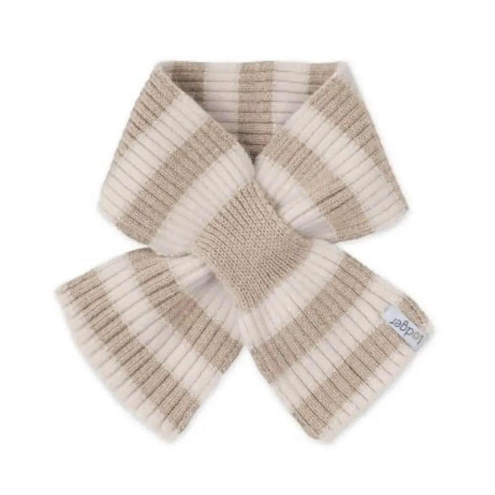 LODGER Šála Stripe Merino Beige