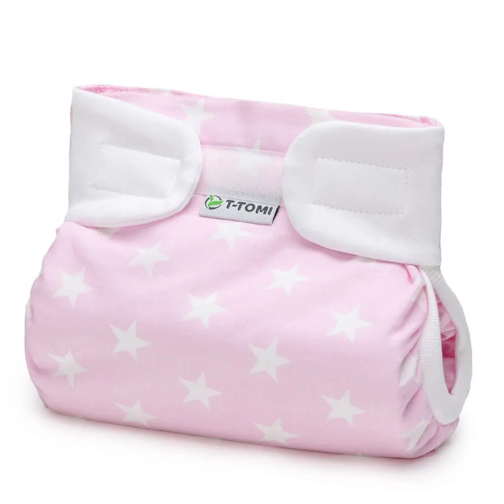 T-TOMI Ortopedické abdukční kalhotky - suchý zip Pink stars (5-9kg)