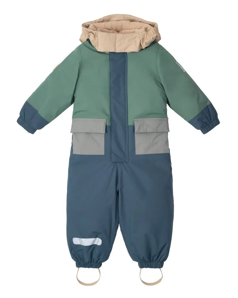 LEOKID Zimní kombinéza Color Block Blue Shade - 9 - 12 měsíců