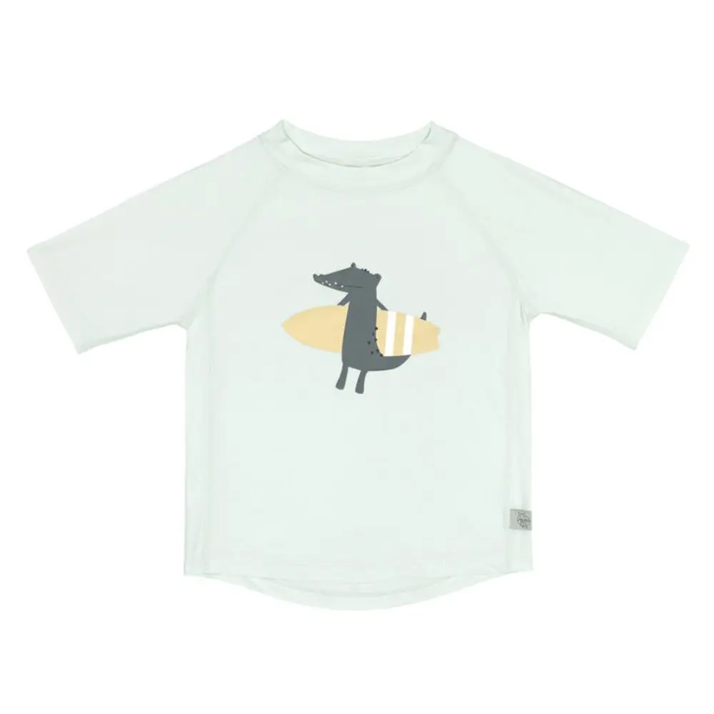 Lässig Splash Short Sleeve Rashguard crocodile sea foam 13-18 mo.