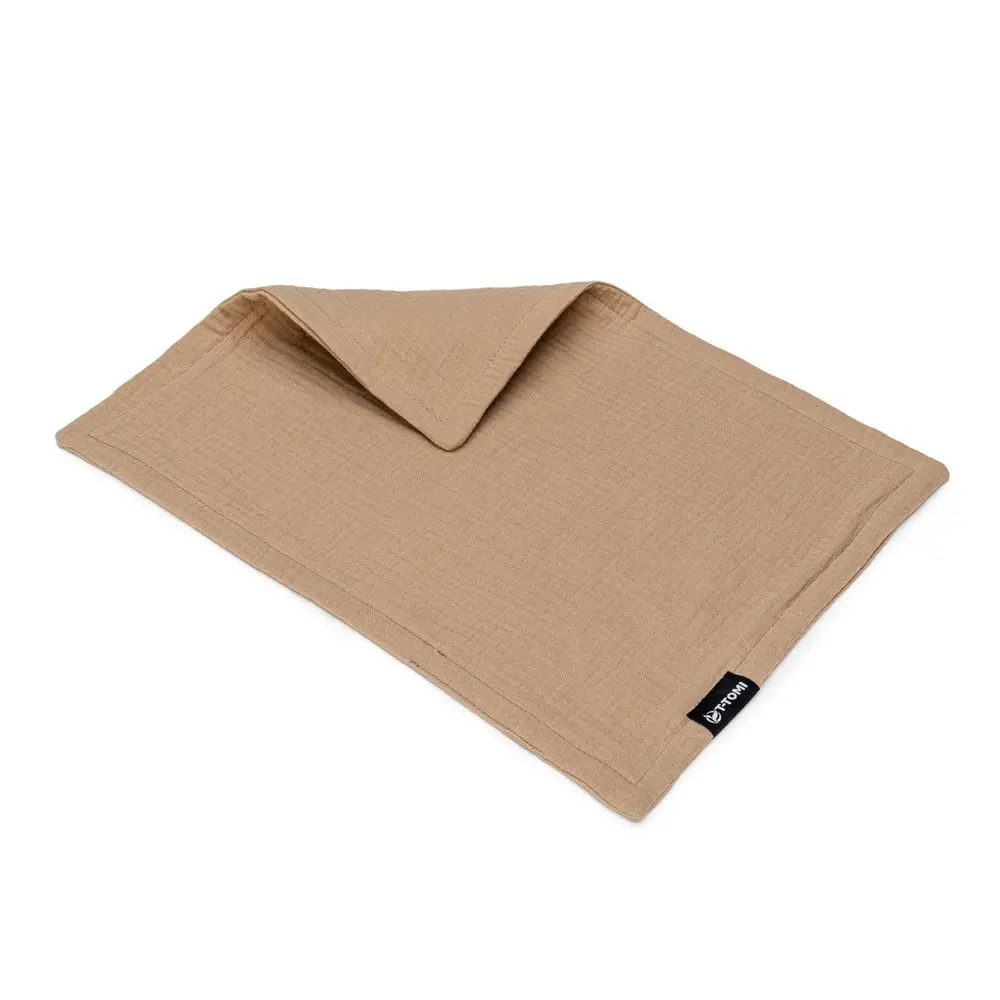 T-TOMI Mušelínová plena pod hlavičku Beige